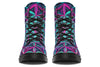 Flower Life Vibes Combat Boots Boots Electro Threads