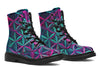 Flower Life Vibes Combat Boots Boots Electro Threads