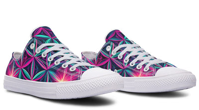 Flower Life Vibes Low Top Shoes Lowtops Electro Threads