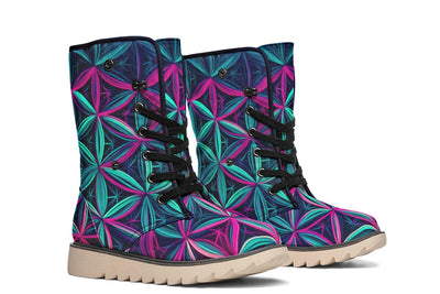 Flower Life Vibes Moon Boots Polarboots Electro Threads