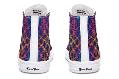 Flower Of Life High Top Shoes Hightops Electro Threads