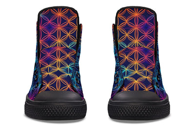 Flower Of Life High Top Shoes Hightops Electro Threads