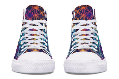 Flower Of Life High Top Shoes Hightops Electro Threads