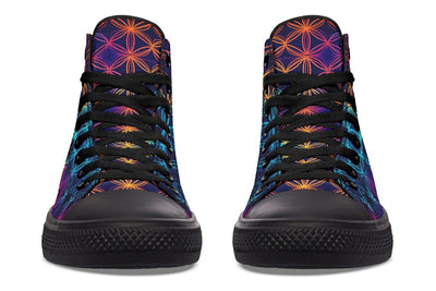 Flower Of Life High Top Shoes Hightops Electro Threads