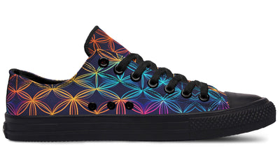 Flower Of Life Low Top Shoes Lowtops Electro Threads