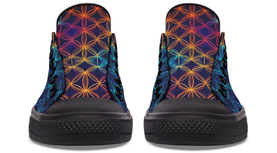 Flower Of Life Low Top Shoes Lowtops Electro Threads