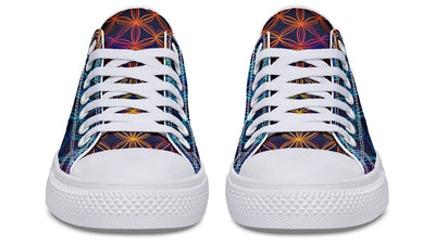 Flower Of Life Low Top Shoes Lowtops Electro Threads