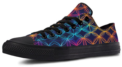 Flower Of Life Low Top Shoes Lowtops Electro Threads