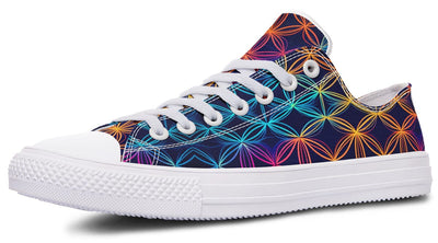 Flower Of Life Low Top Shoes Lowtops Electro Threads