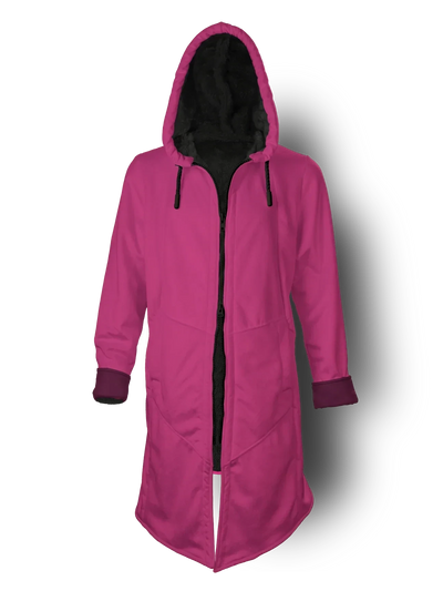 Fuchsia and Bold Cyber Cloak Hooded pullover Electro Threads
