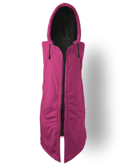 Fuchsia and Bold Cyber Cloak Hooded pullover Electro Threads