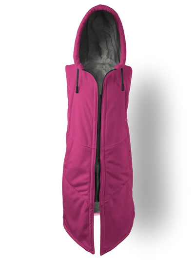 Fuchsia and Bold Cyber Cloak Hooded pullover Electro Threads