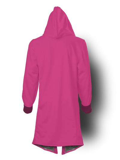 Fuchsia and Bold Cyber Cloak Hooded pullover Electro Threads
