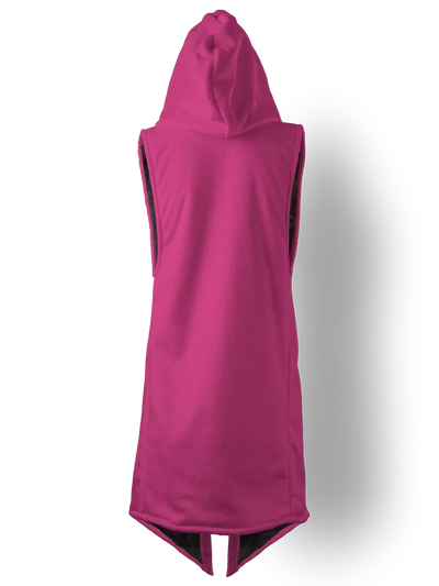 Fuchsia and Bold Cyber Cloak Hooded pullover Electro Threads