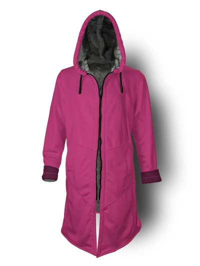 Fuchsia and Bold Cyber Cloak Hooded pullover Electro Threads