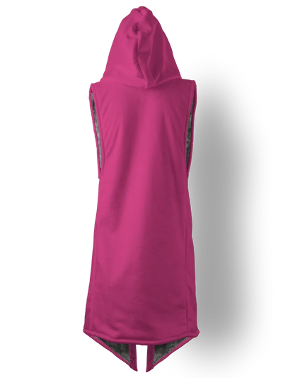 Fuchsia and Bold Cyber Cloak Hooded pullover Electro Threads