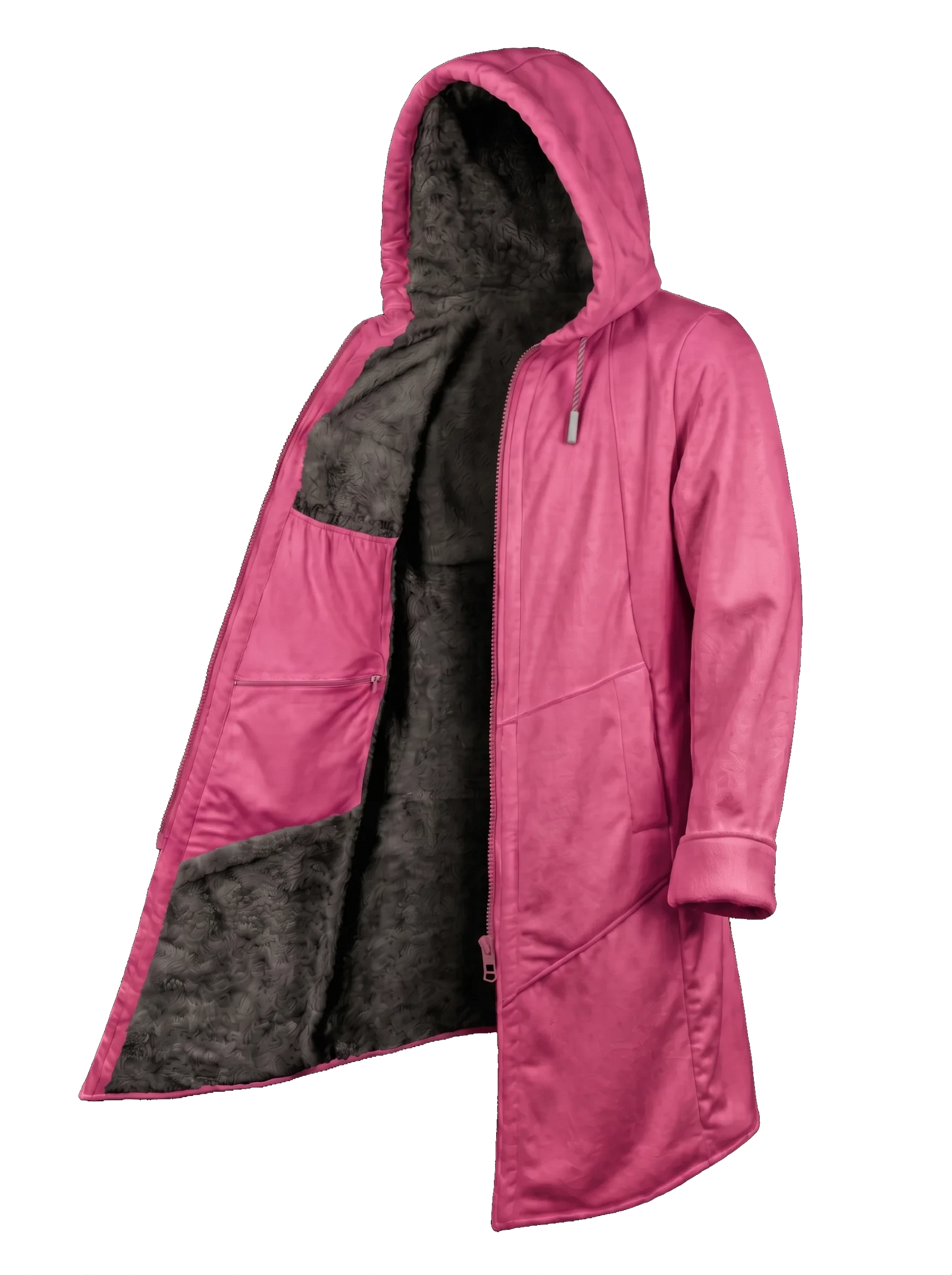 Fuchsia and Bold Cyber Cloak Hooded pullover Electro Threads 
