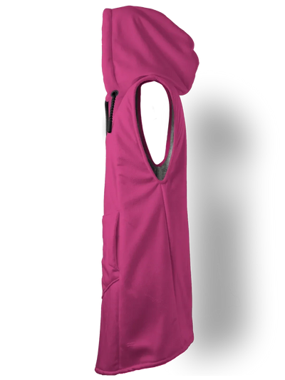 Fuchsia and Bold Cyber Cloak Hooded pullover Electro Threads
