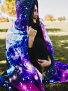 Galaxy 2.0 Black Sherpa Hooded Blanket Hooded Blanket Electro Threads