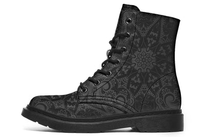 Ghost Mandala Combat Boots Boots YWF Women's Boots Black Sole US 4.5 / EU35