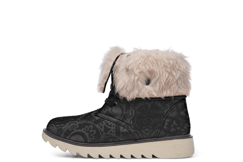 Ghost Mandala Moon Boots Polarboots Electro Threads Women's Moon Boots Cream White Sole US 4.5 / EU35