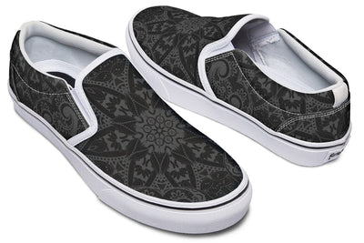 Ghost Mandala Slip on Shoes Slipons YWF