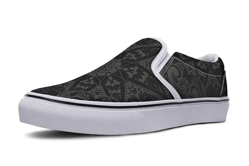 Ghost Mandala Slip on Shoes Slipons YWF 