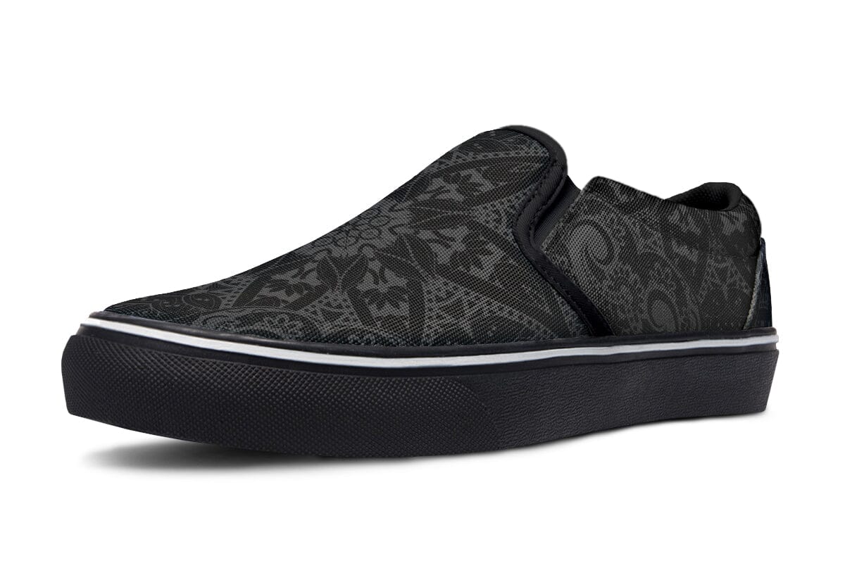 Ghost Mandala Slip on Shoes Slipons YWF 