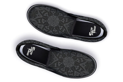 Ghost Mandala Slip on Shoes Slipons YWF