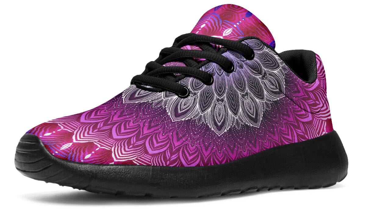 Glowing Mandala Classic Sneakers Sneakers YWF 