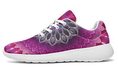 Glowing Mandala Classic Sneakers Sneakers YWF Women's Sneakers White Sole US 5.5 / EU36