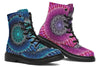 Glowing Mandala Combat Boots Boots YWF