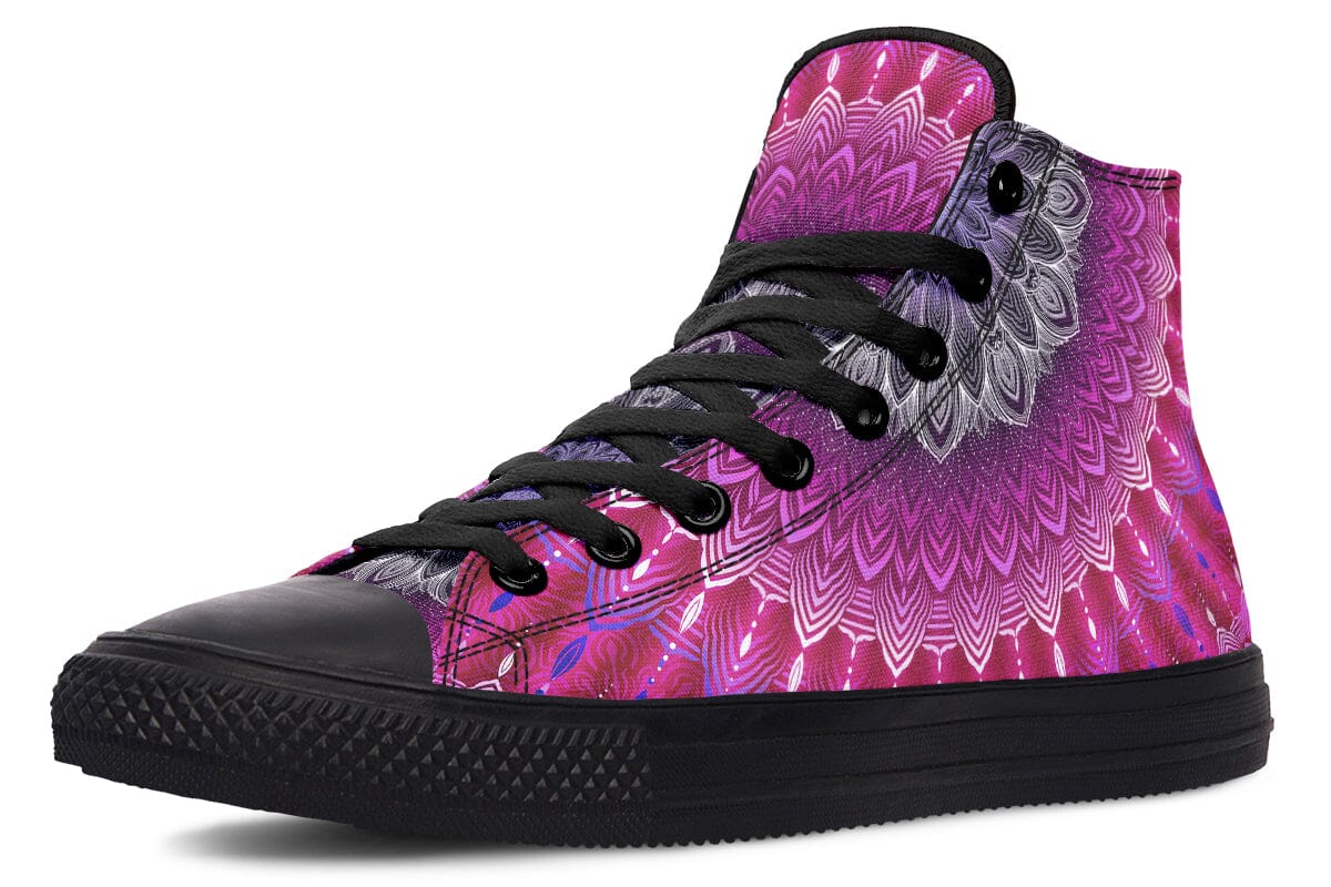 Glowing Mandala High Top Shoes Hightops YWF 