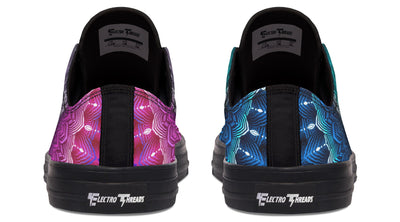 Glowing Mandala Low Top Shoes Lowtops Electro Threads