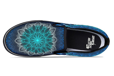 Glowing Mandala Slip on Shoes Slipons YWF