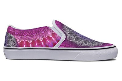 Glowing Mandala Slip on Shoes Slipons YWF