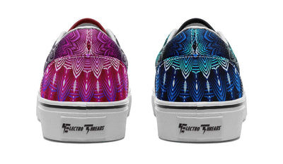 Glowing Mandala Street Vibe Shoes Classicshoes Electro Threads