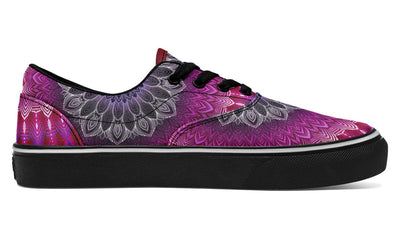 Glowing Mandala Street Vibe Shoes Classicshoes Electro Threads