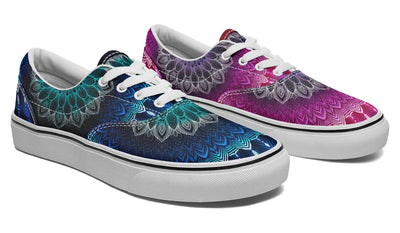 Glowing Mandala Street Vibe Shoes Classicshoes Electro Threads