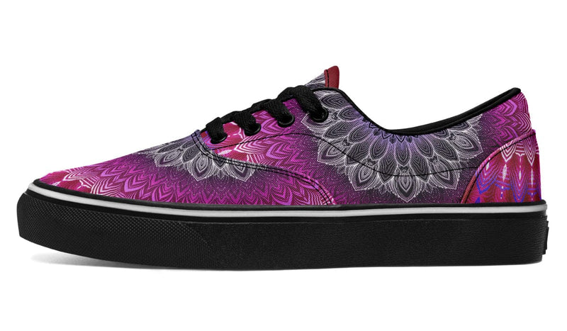 Glowing Mandala Street Vibe Shoes Classicshoes Electro Threads 