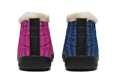 Glowing Mandala Winter Slippers WinterSlippers Electro Threads