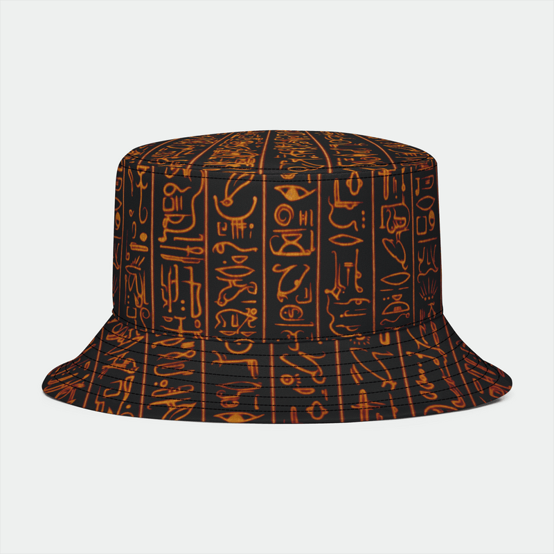 GOLDEN GLYPHS Bucket Hat Electro Threads 