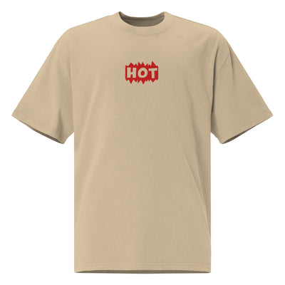 HOT Oversized faded t-shirt Electro Threads Faded Khaki S