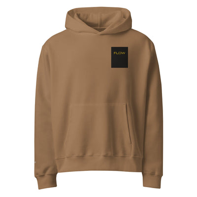 INFINITE FLOW Oversized heavyweight hoodie Electro Threads Vintage Brown S