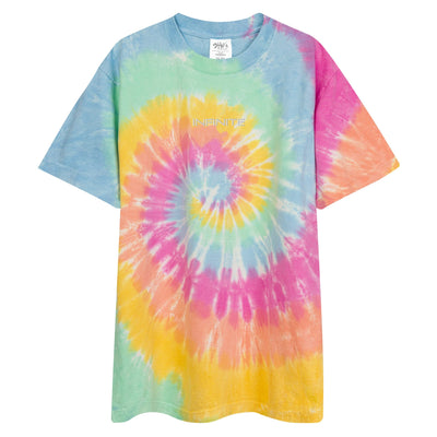 INFINITE Oversized tie-dye t-shirt Electro Threads Sherbet rainbow S