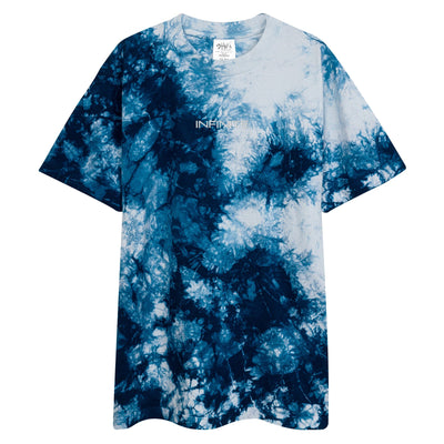 INFINITE Oversized tie-dye t-shirt Electro Threads Navy / White S