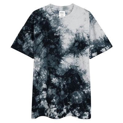 INFINITE Oversized tie-dye t-shirt Electro Threads Black / White S