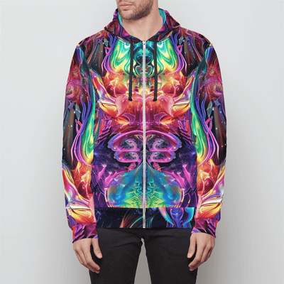 LIQUID GEL Unisex Zip Hoodie Electro Threads