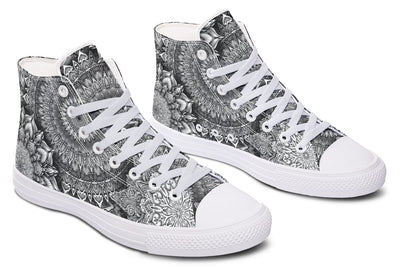 Mandala Bloom High Top Shoes Hightops YWF