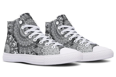 Mandala Bloom High Top Shoes Hightops YWF